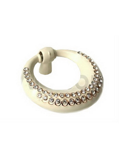 Ручка RO 6125 white+white glass (Rolla)