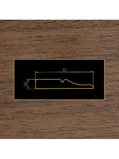 1005 Орех темный накладка МДФ 2800  - 1 2