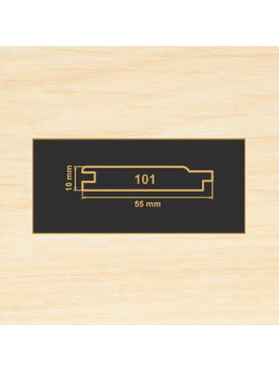 101 Дуб молочний накладка МДФ 2620  - 1 2