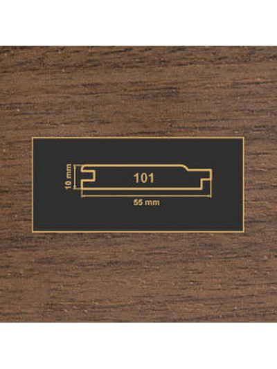101 Горіх темний накладка МДФ 2620  - 1 2