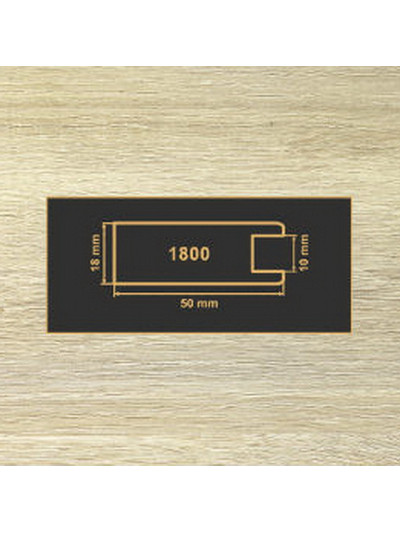 1800 Дуб Сонома МДФ 2800  - 1 2