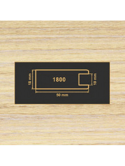 1800 Зебрано пісочний рамковий профіль МДФ 2800  - 1 2