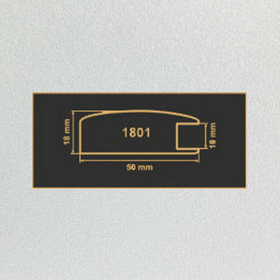 1801 алюминий  рамочный профиль МДФ 2800