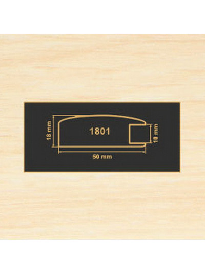 1801 Дуб молочный рамочный профиль МДФ 2800  - 1 2