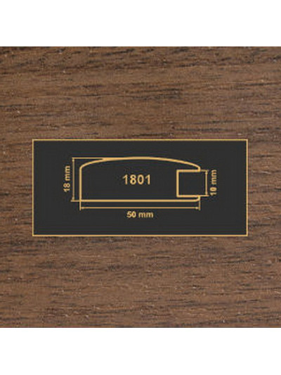 1801 Орех темный рамочный профиль МДФ 2800  - 1 2