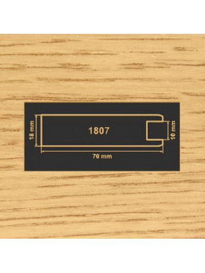 1807 Дуб рамочный профиль МДФ 2800  - 1 2