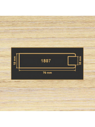1807 Зебрано песочный рамочный профиль МДФ 2800  - 1 2