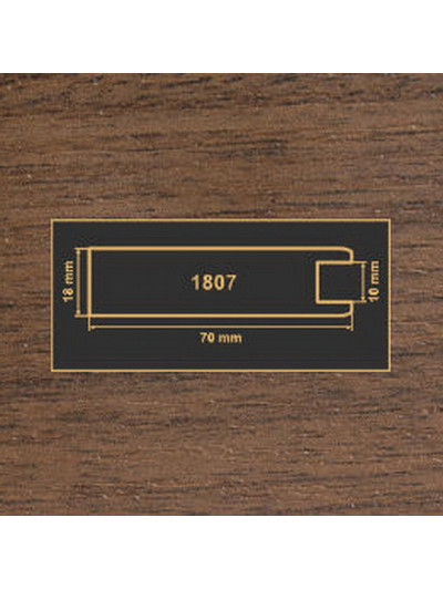 1807 Горіх темний рамковий профіль МДФ 2800  - 1 2