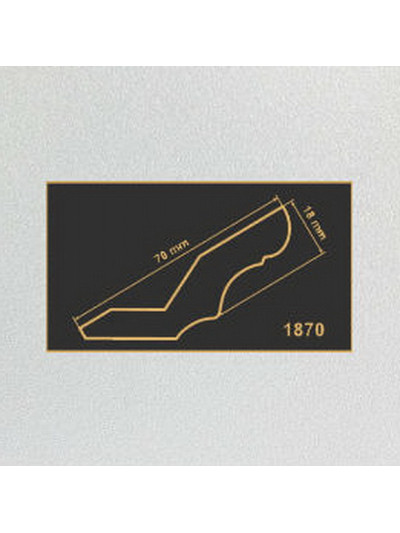 1870 алюминий карниз МДФ 2800