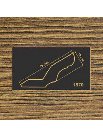 1870 Дуб родос темний рамковий профіль МДФ 2800  - 1 2