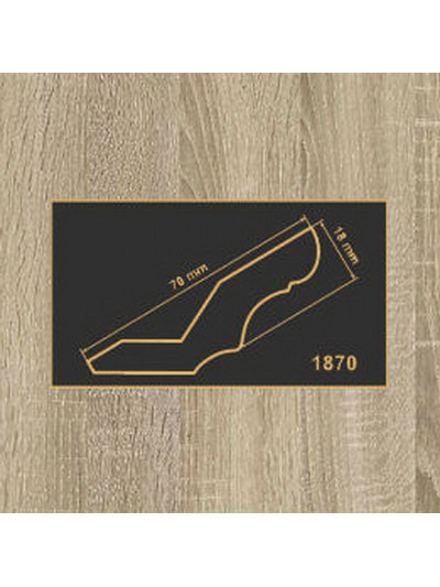 1870 дуб сонома карниз МДФ 2800