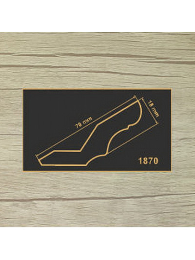 МДФ профиль SP 1870 Старе дерево карниз SuperProfil - 1 2