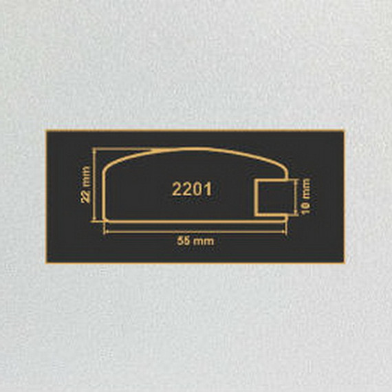 2201 алюминий рамочный профиль МДФ 2800