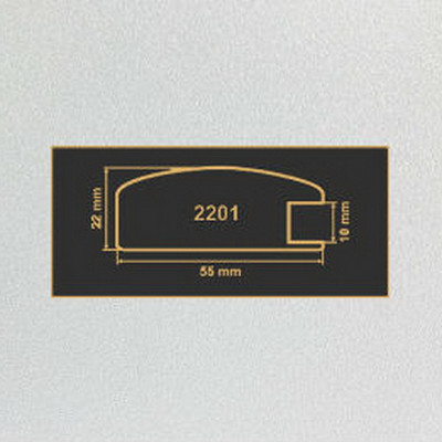 2201 алюминий рамочный профиль МДФ 2800