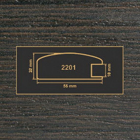 2201 венге рамочный профиль МДФ 2800