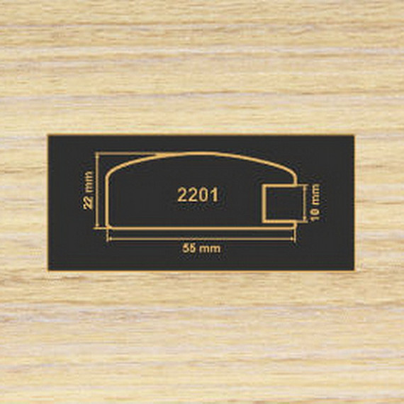 2201 зебрано песочный рамочный профиль МДФ 2800