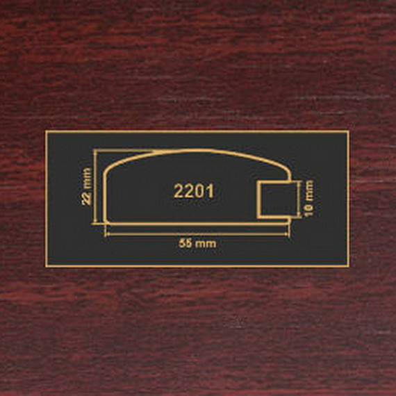2201 махонь рамочный профиль МДФ 2800