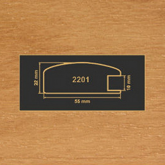 2201 ольха рамочный профиль МДФ 2800