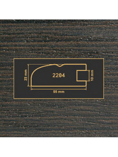 2204 Венге рамочный профиль МДФ 2800  - 1 2
