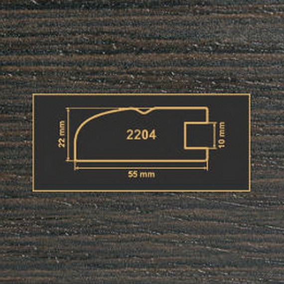 2204 венге рамочный профиль МДФ 2800