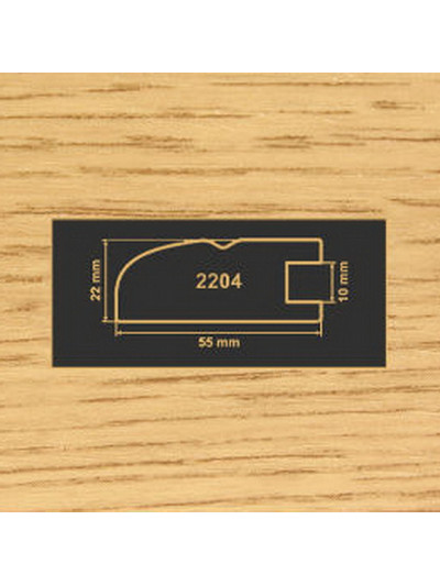 2204 Дуб рамочный профиль МДФ 2800  - 1 2