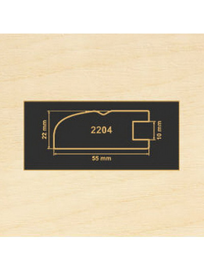 2204 Клен танзау рамочный профиль МДФ 2800  - 1 2