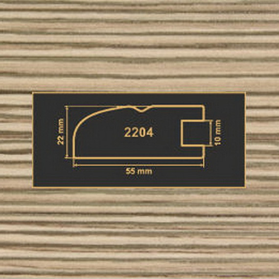 2204 лиственница рамочный профиль МДФ 2800
