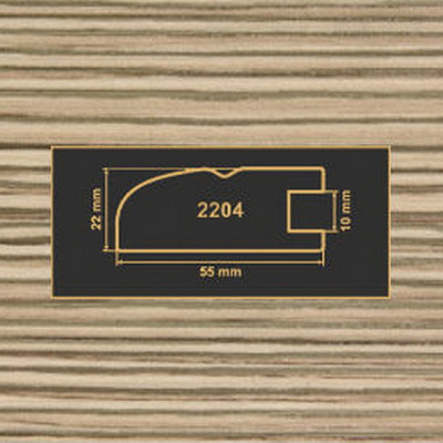 2204 лиственница рамочный профиль МДФ 2800