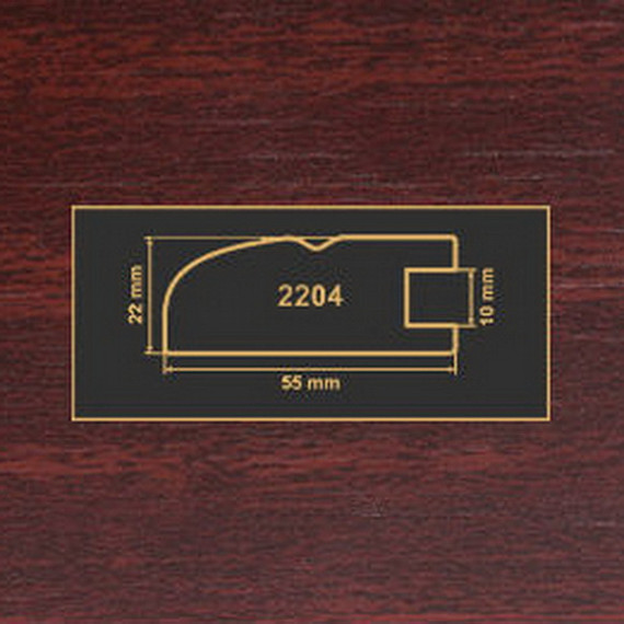 2204 махонь рамочный профиль МДФ 2800