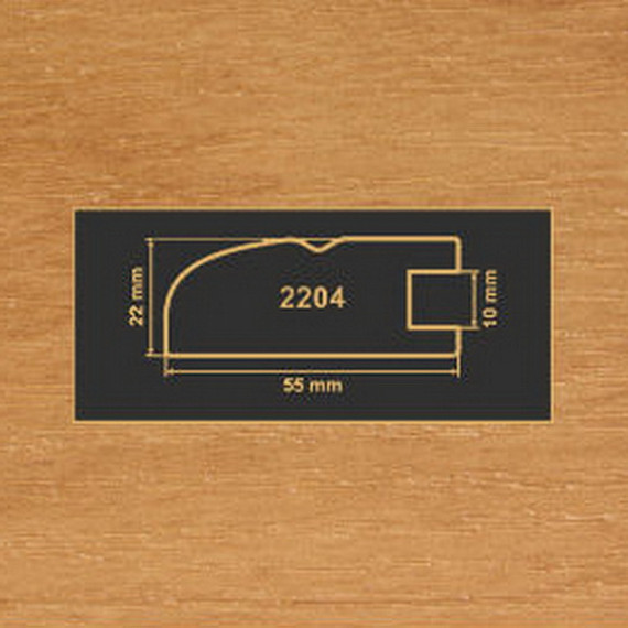 2204 ольха рамочный профиль МДФ 2800