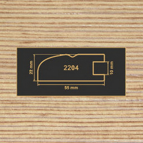 2204 фино-бронза рамочный профиль МДФ 2800