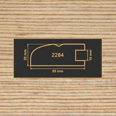 2204 фино-бронза рамочный профиль МДФ 2800