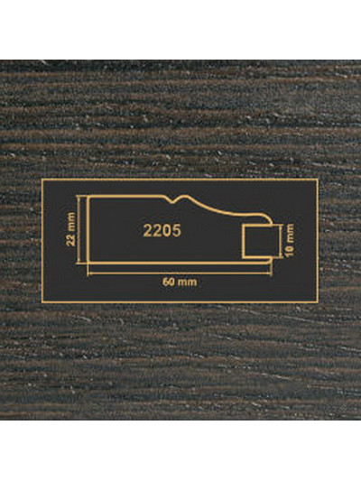 2205 Венге рамковий профіль МДФ 2800  - 1 2