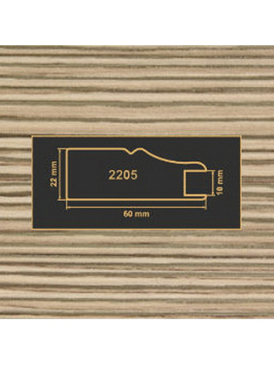 2205 Лиственница рамочный профиль МДФ 2800  - 1 2