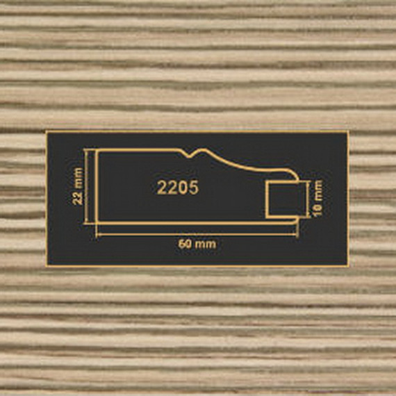 2205 лиственница рамочный профиль МДФ 2800