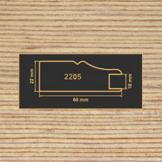 2205 фино-бронза рамочный профиль МДФ 2800
