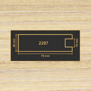 2207 зебрано песочный рамочный профиль МДФ 2800