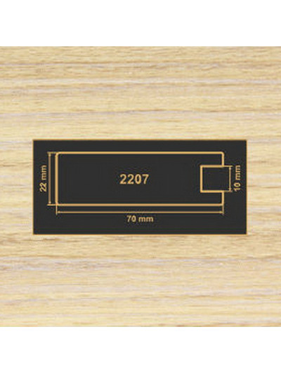 2207 Зебрано пісочний рамковий профіль МДФ 2800  - 1 2