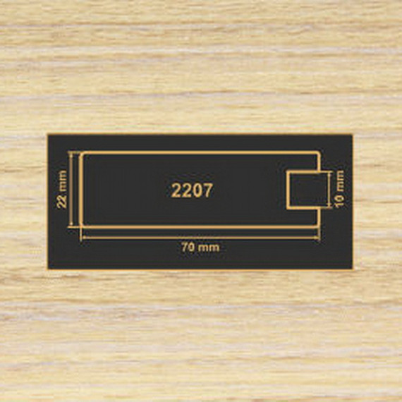 2207 зебрано песочный рамочный профиль МДФ 2800