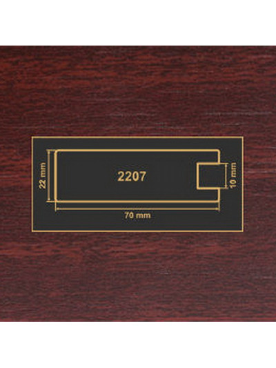 2207 Махонь рамочный профиль МДФ 2800  - 1 2