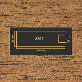 2207 орех лесной рамочный профиль МДФ 2800