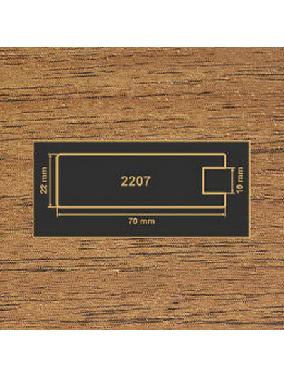 2207 Горіх лісовий рамковий профіль МДФ 2800  - 1 2