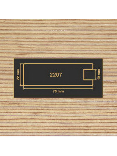 2207 Фіно-бронза рамковий профіль МДФ 2800  - 1 2