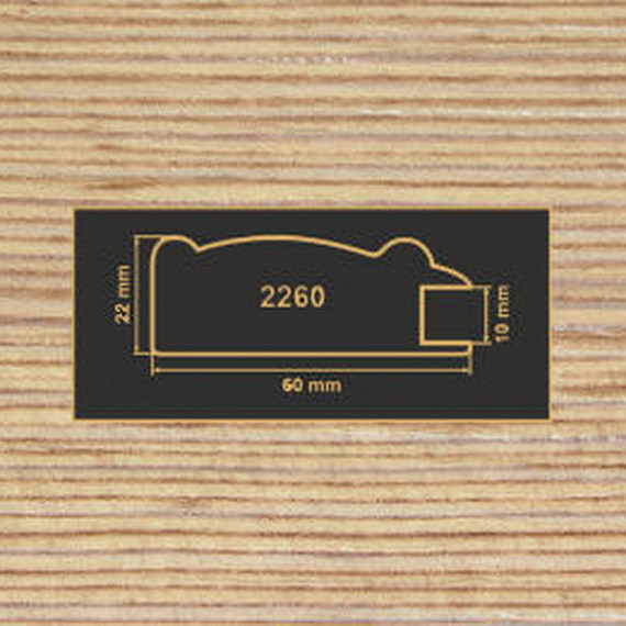 2260 фино-бронза рамочный профиль МДФ 2800
