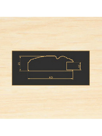 2265 Дуб молочный рамочный профиль МДФ 2800  - 1 2