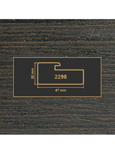 2290 Венге рамочный профиль МДФ 2800  - 1 2