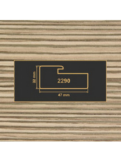 2290 Лиственница рамочный профиль МДФ 2800  - 1 2