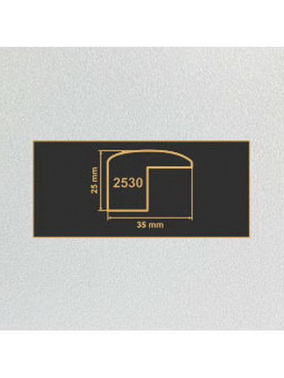 2530 Алюминий накладка угол  МДФ 2800  - 1 2