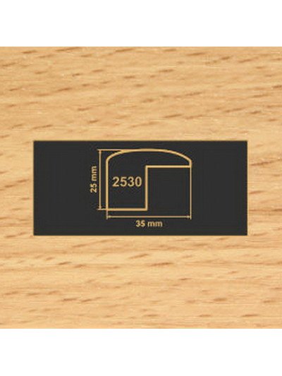 2530 Бук накладка угол  МДФ 2800  - 1 2