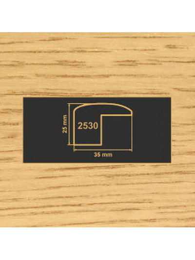 2530 Дуб накладка угол  МДФ 2800  - 1 2